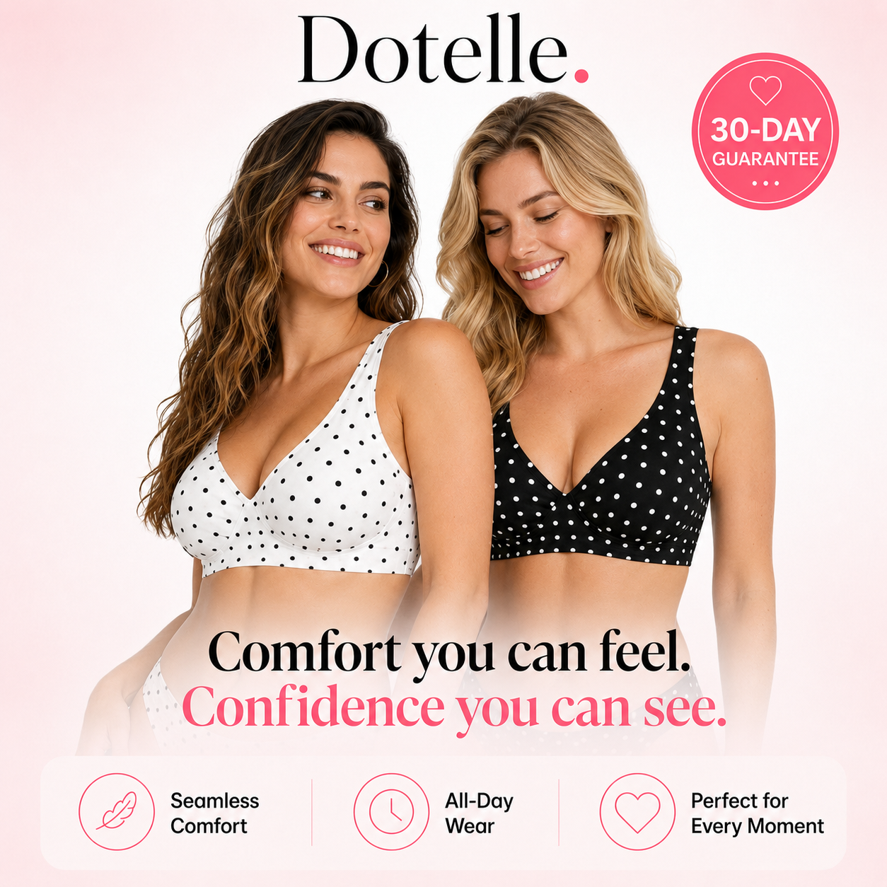 Dotelle CloudLift™ Polka-Dot Comfort Bra