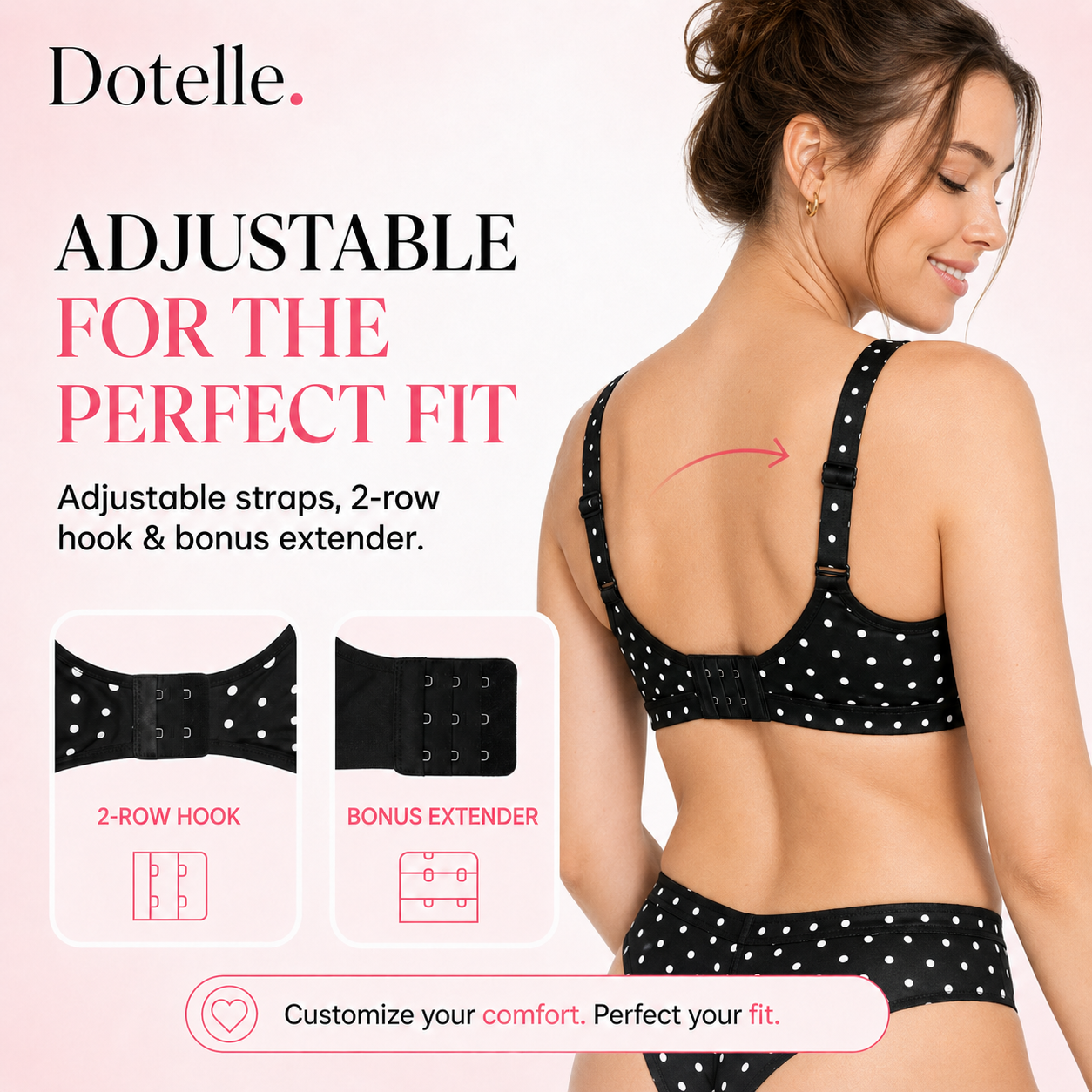 Dotelle CloudLift™ Polka-Dot Comfort Bra
